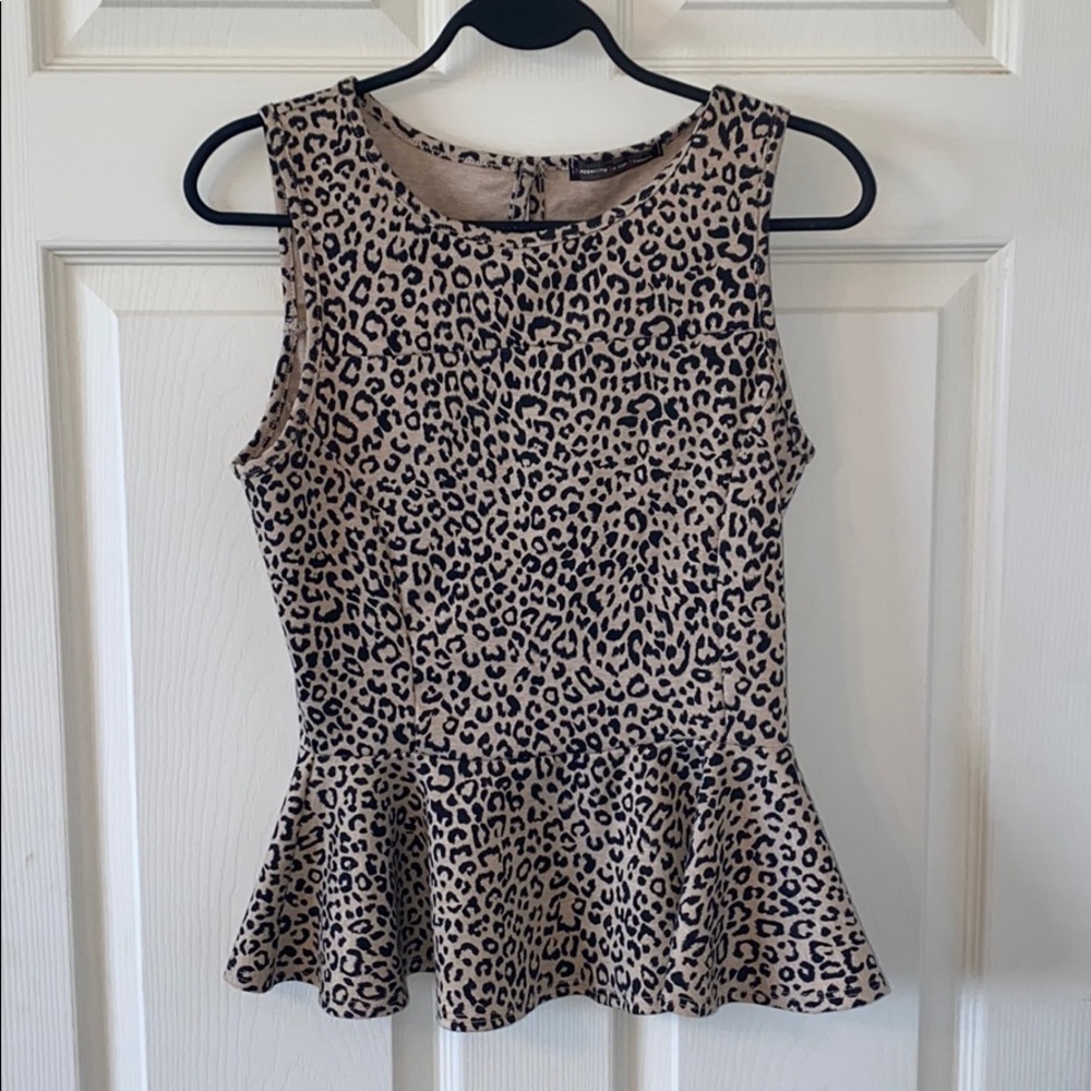 Leopard Peplum Top 🐆